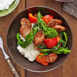 Sausage, Peppers and Broccoli Rabe