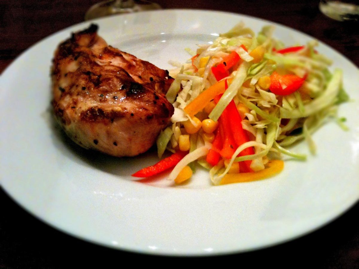 Grilled Lemon Chicken With Slaw