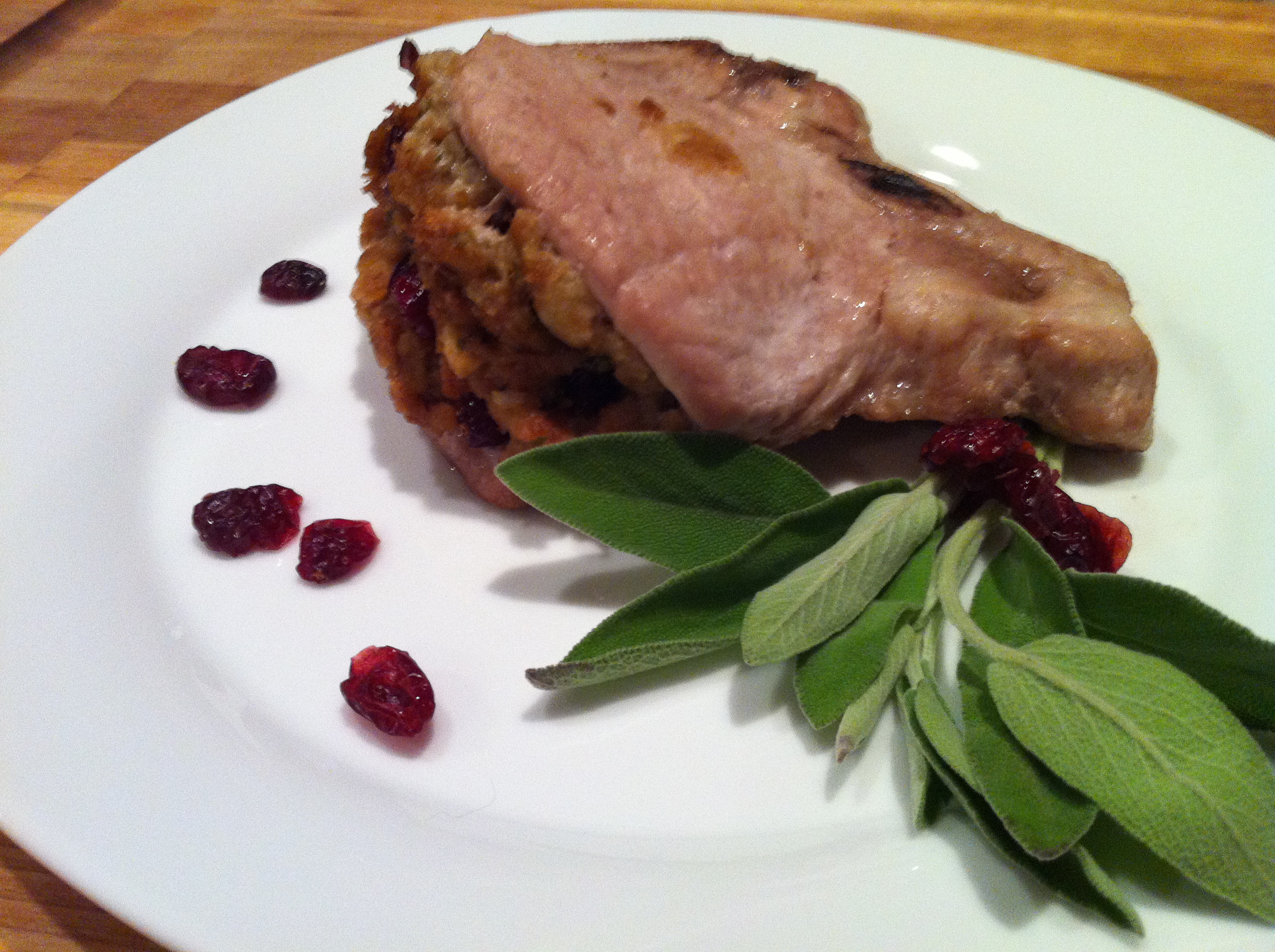 Cranberry Infused Pork Chop