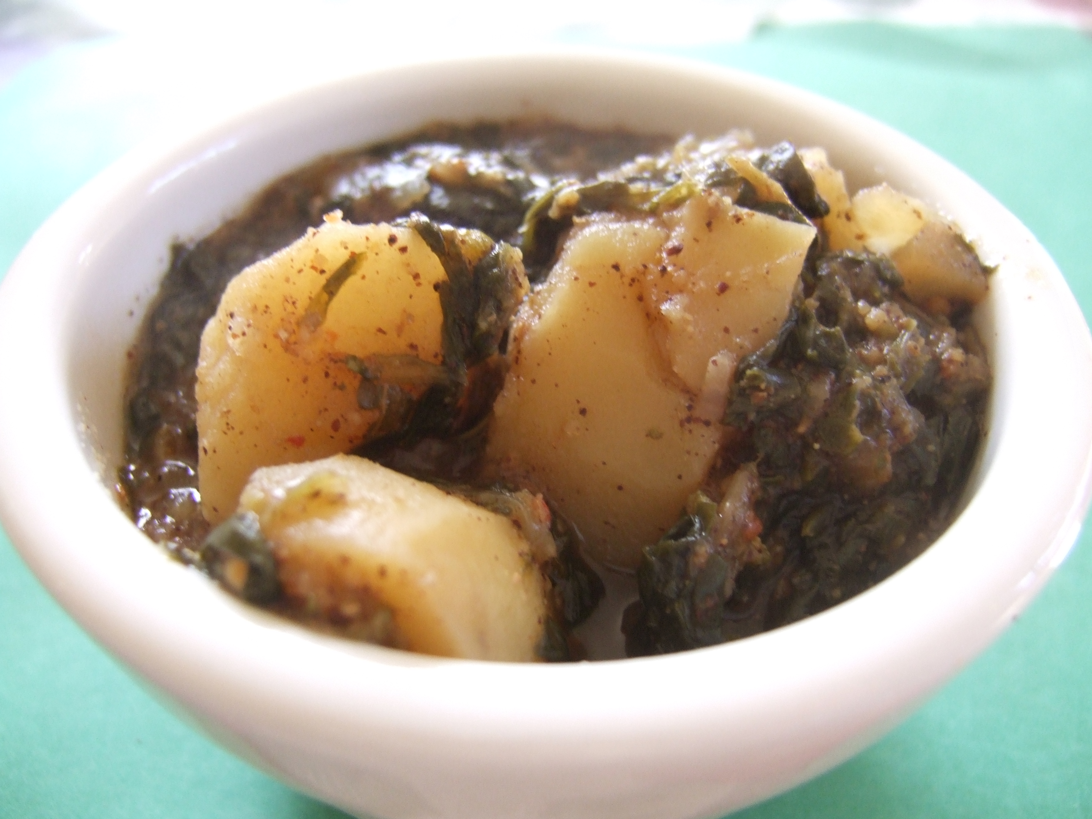 Spinach and Potato Curry