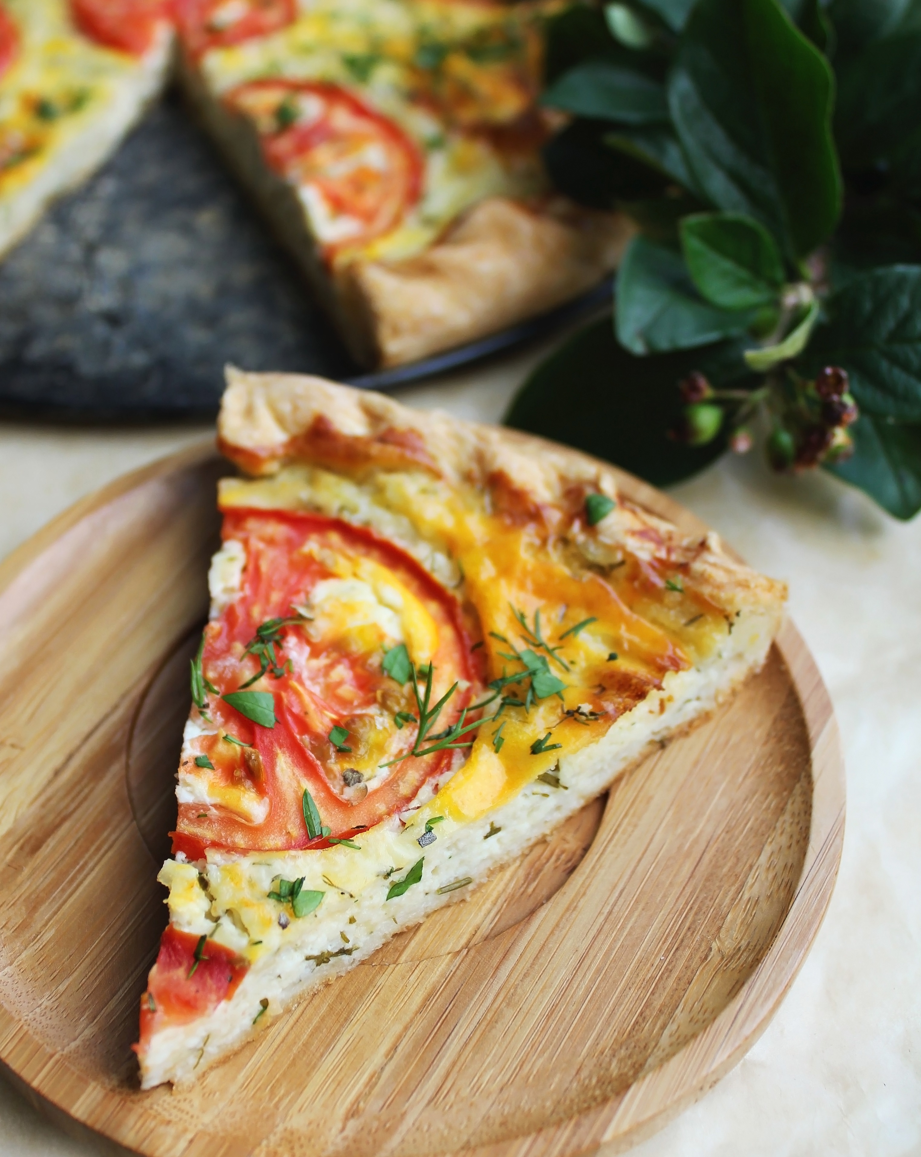 Tomato Basil Quiche