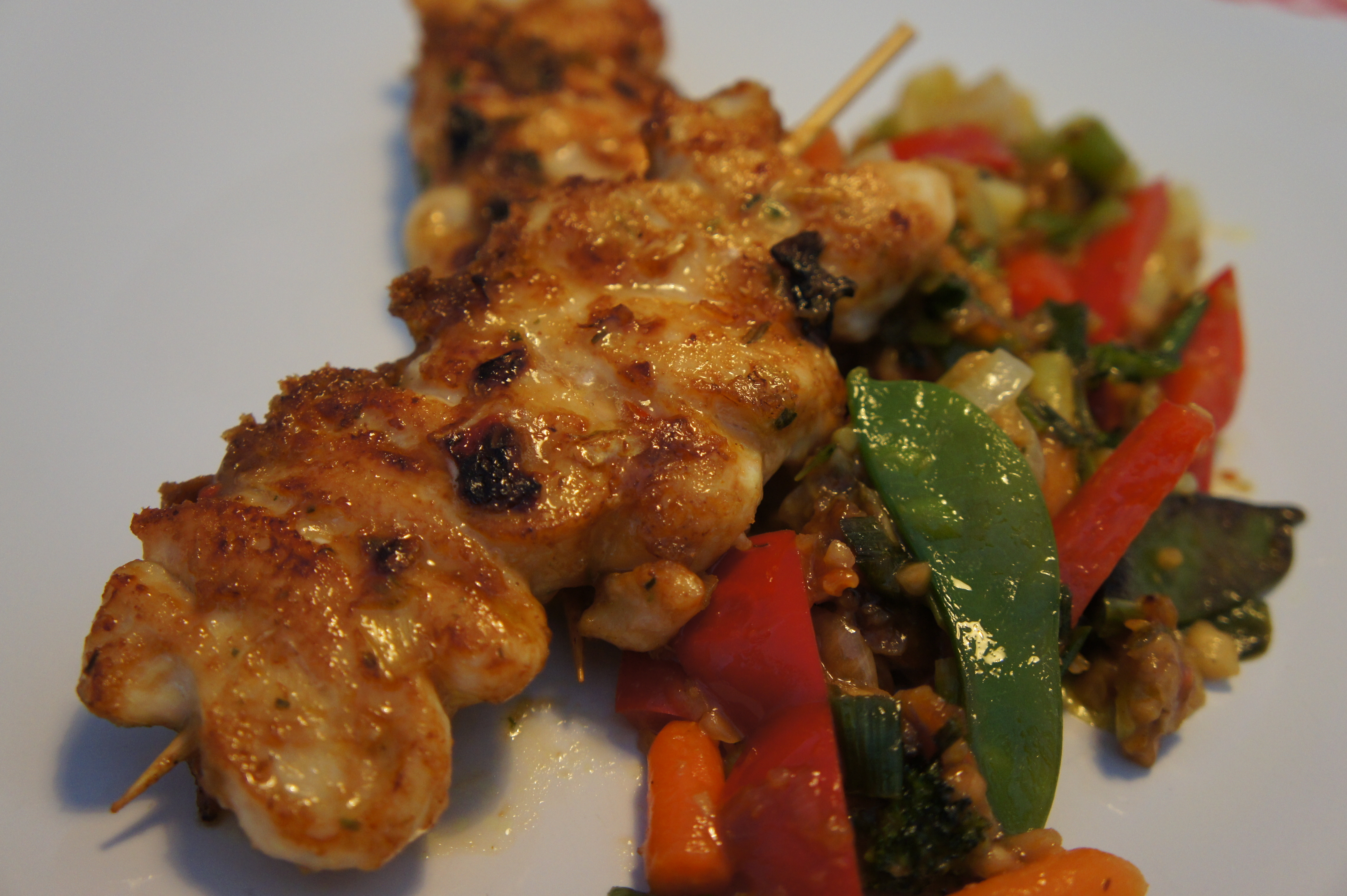 Chicken Satay with Vegetables