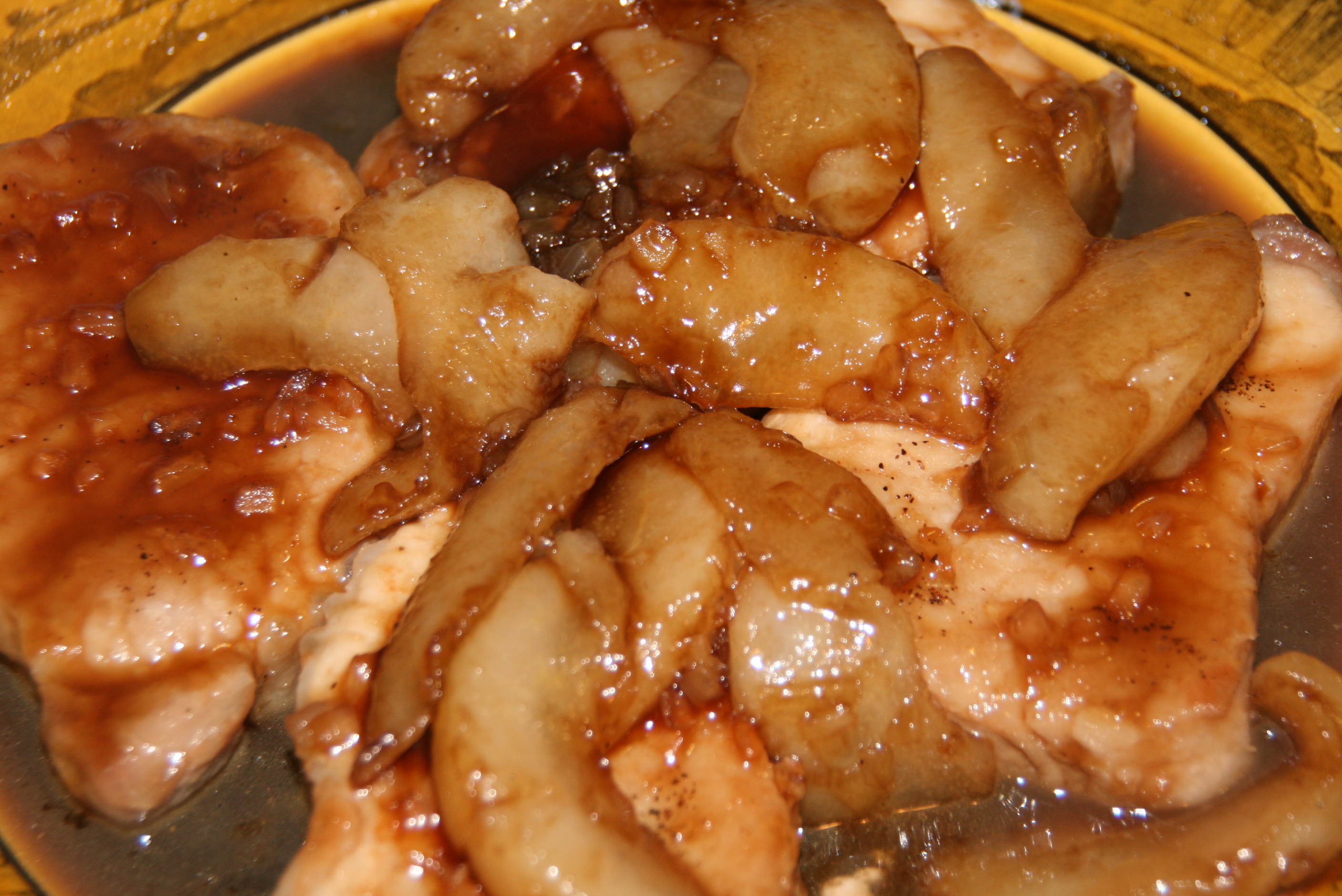 Pear and MapleSauced Pork Chops