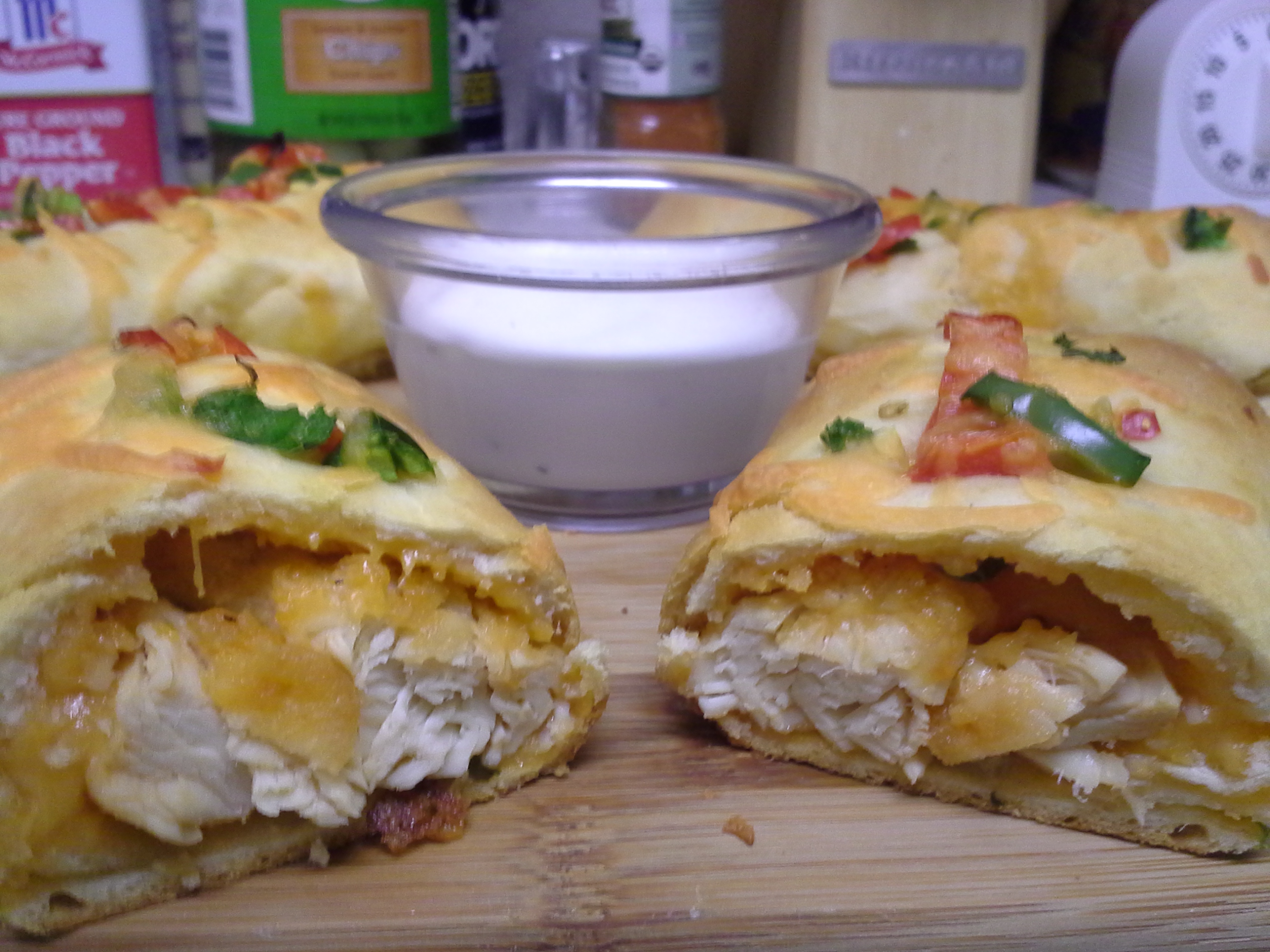 Buffalo Chicken Cheddar Biscuit Wraps