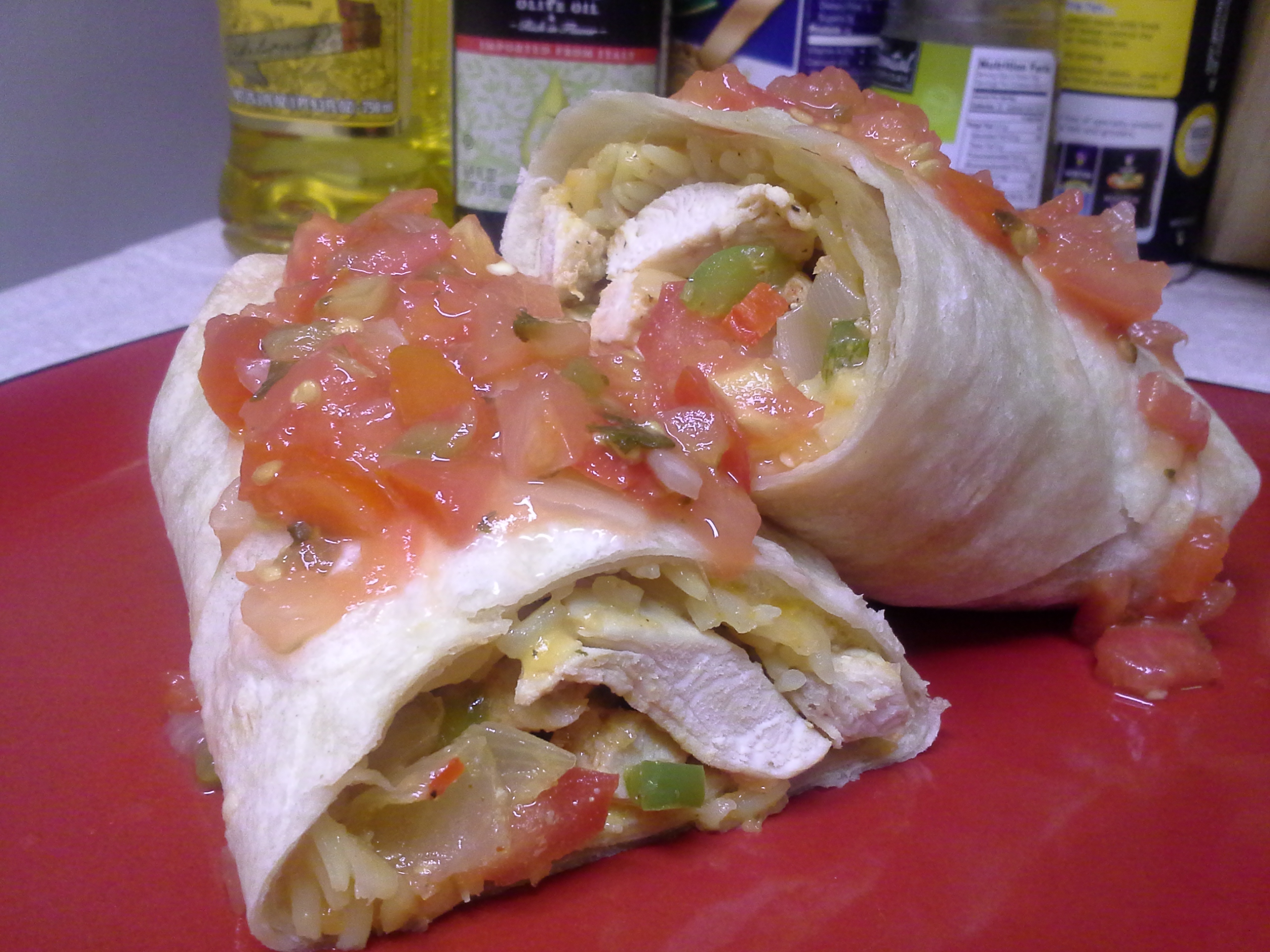 TBC's Chicken Fajita Burrito