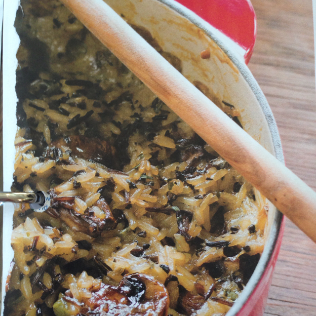 Wild Rice Casserole with Mushrooms