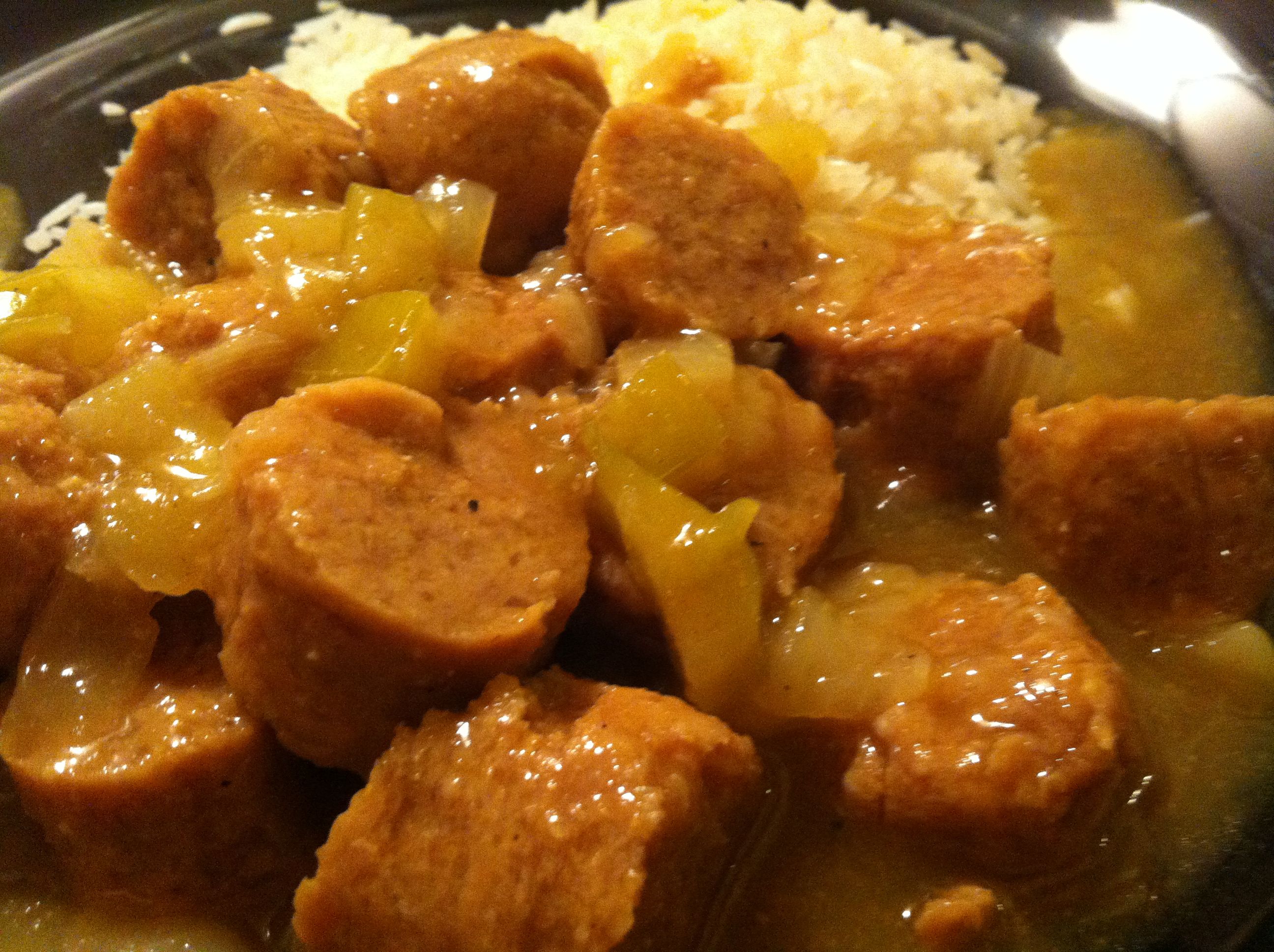 curried-sausages