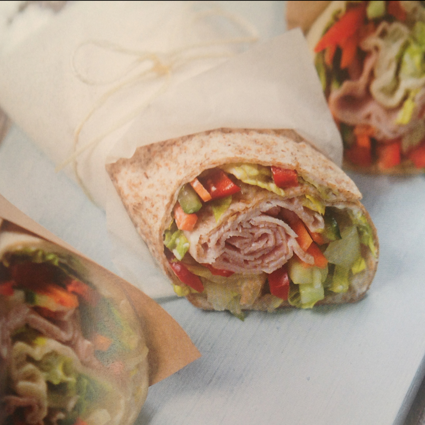 Ham salad wraps