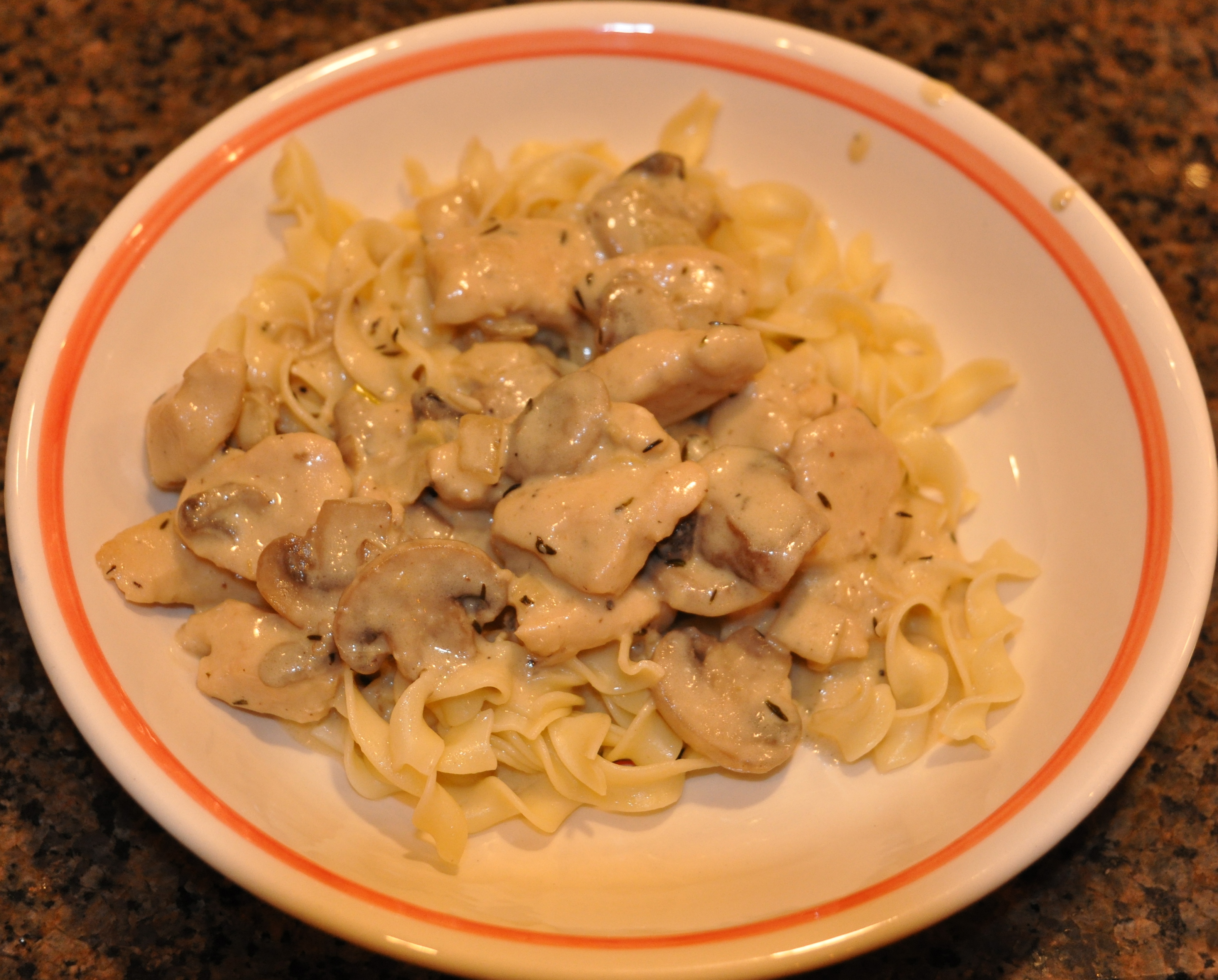 Creamy Chicken Stroganoff