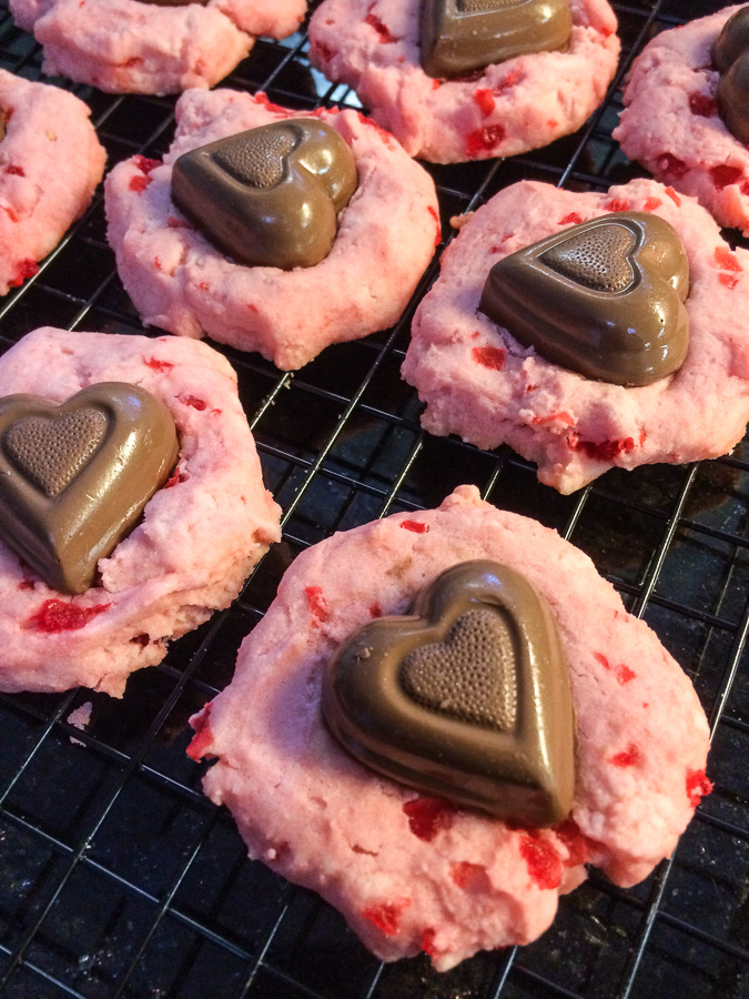 Valentine Cherry Kisses Cookies