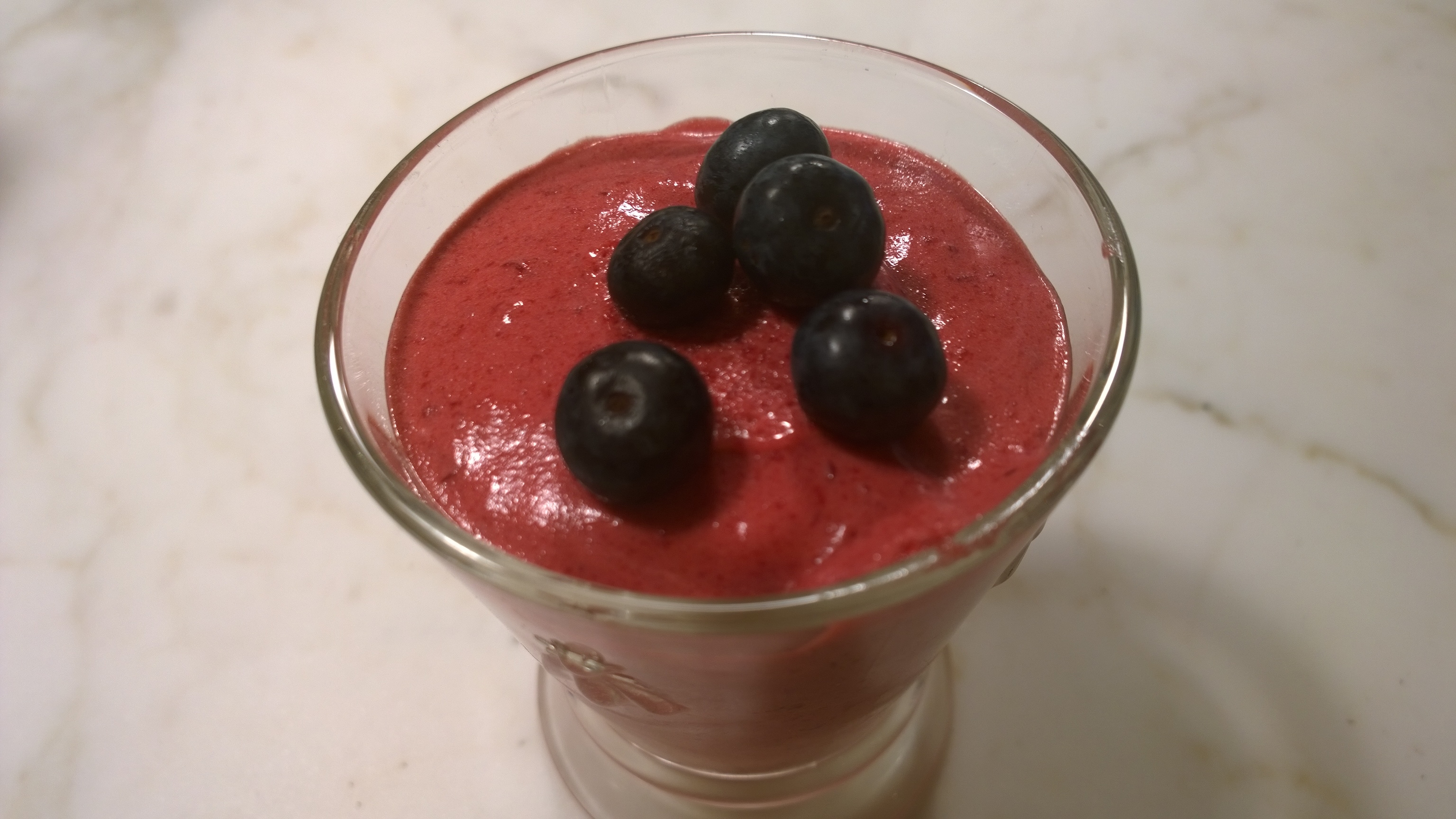 Raspberry and Blackberry Mousse