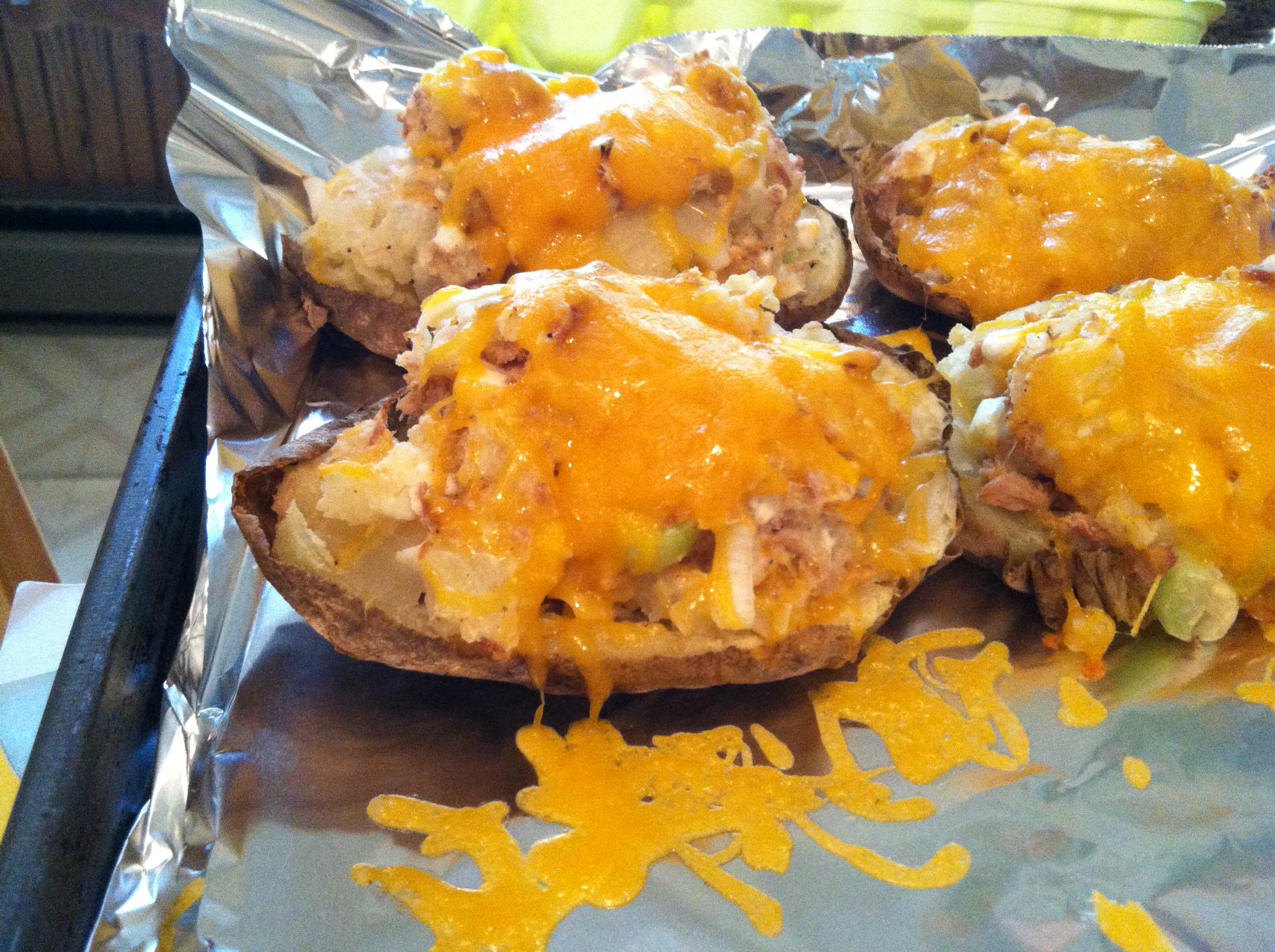 Tuna Stuffed Baked Potatoes