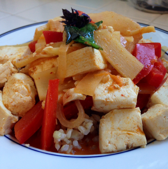 Thai Red Coconut Curry with Tofu