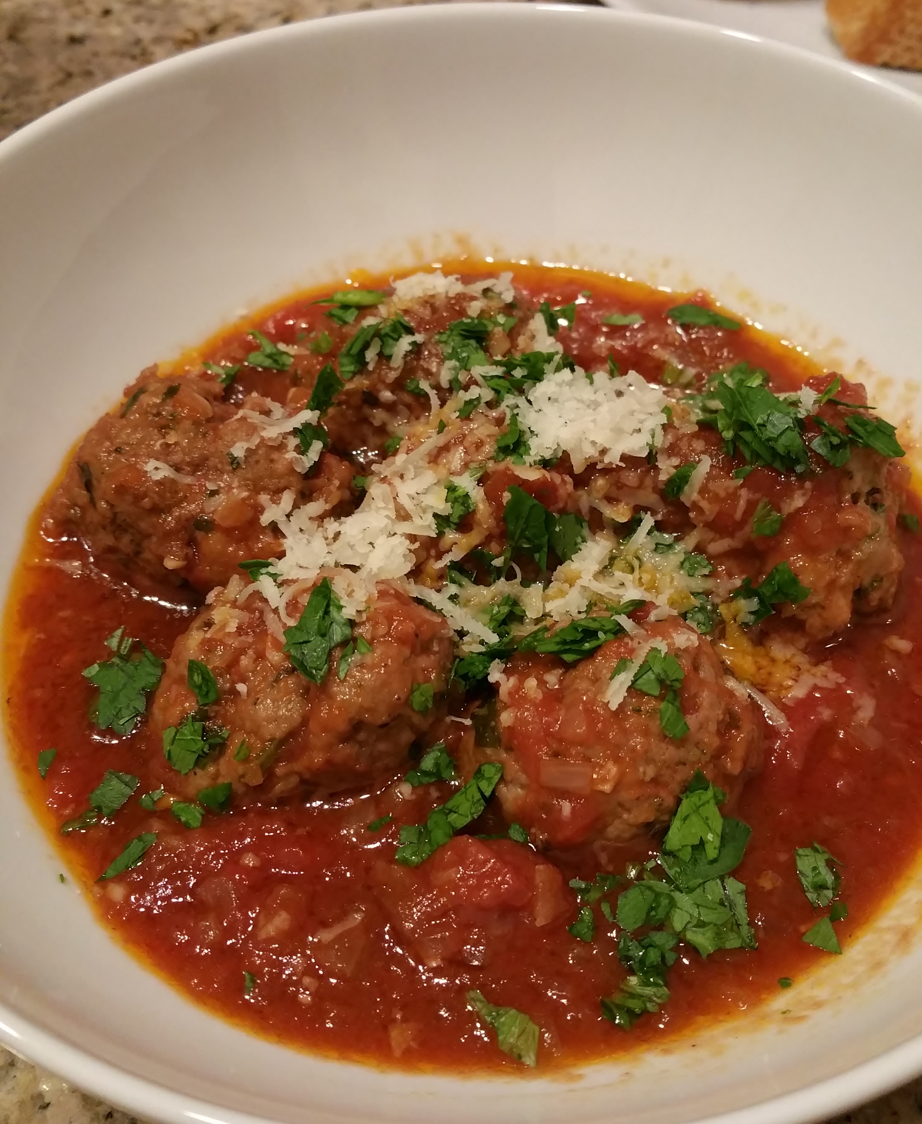 Lamb and mint meatballs