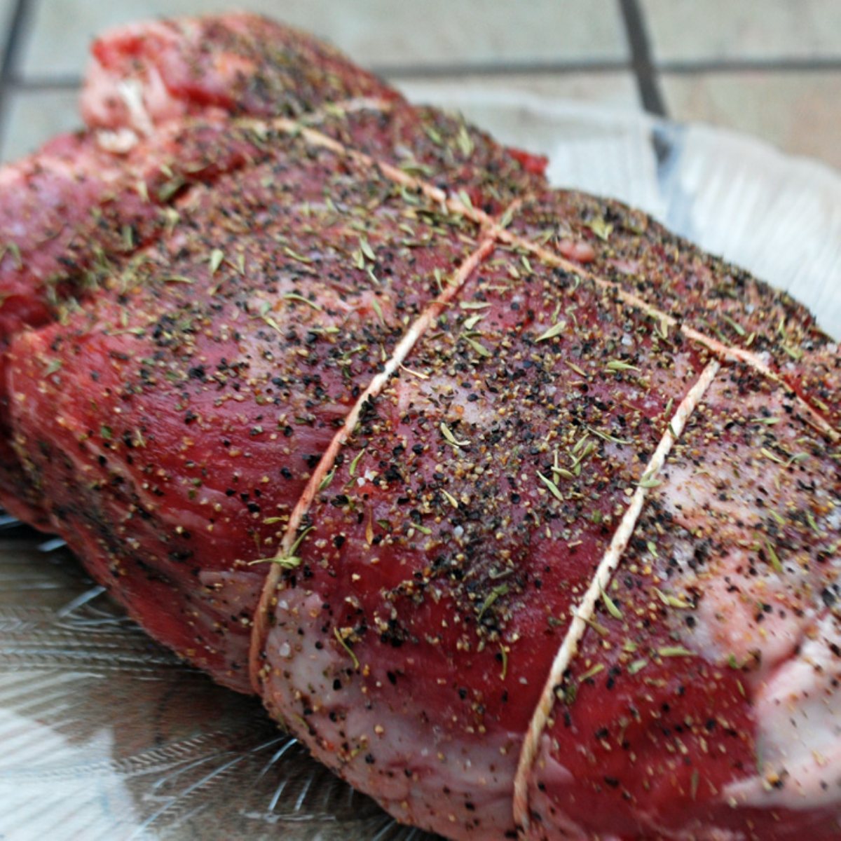 Peppered Beef Tenderloin with Portobellomarsala Sauce