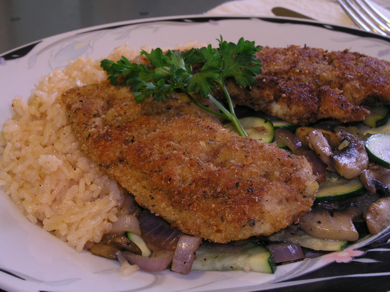 BigOven   Breaded  with sauce cutlets  chicken breaded 163734 Chicken Chicken tomato  Milanese Cutlets