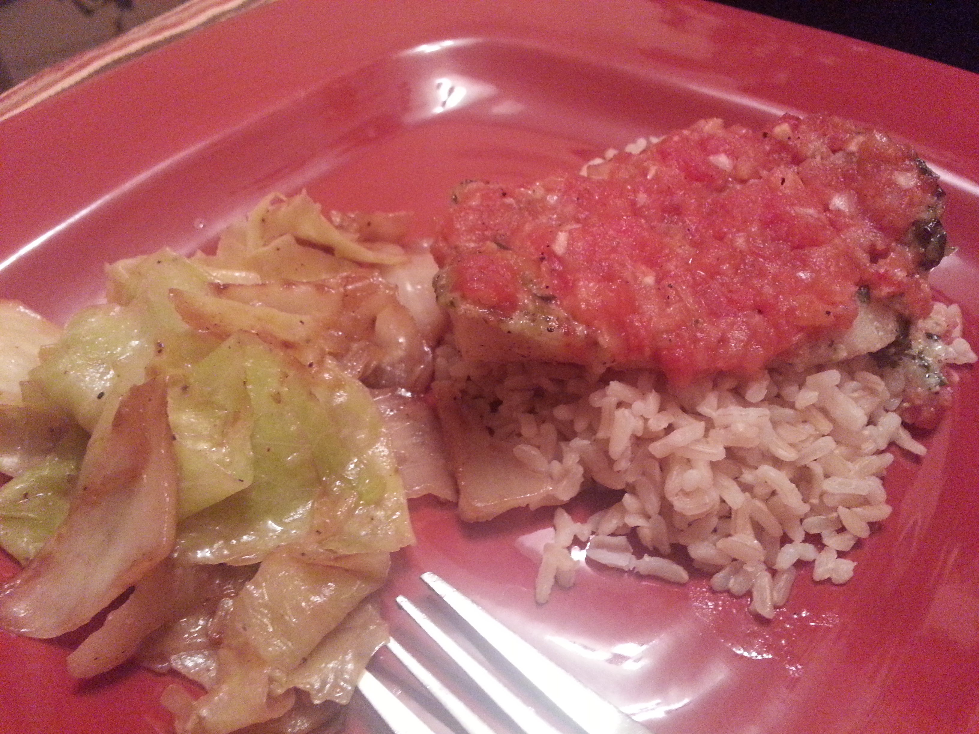 Baked Cod with Tomatoes and Onions