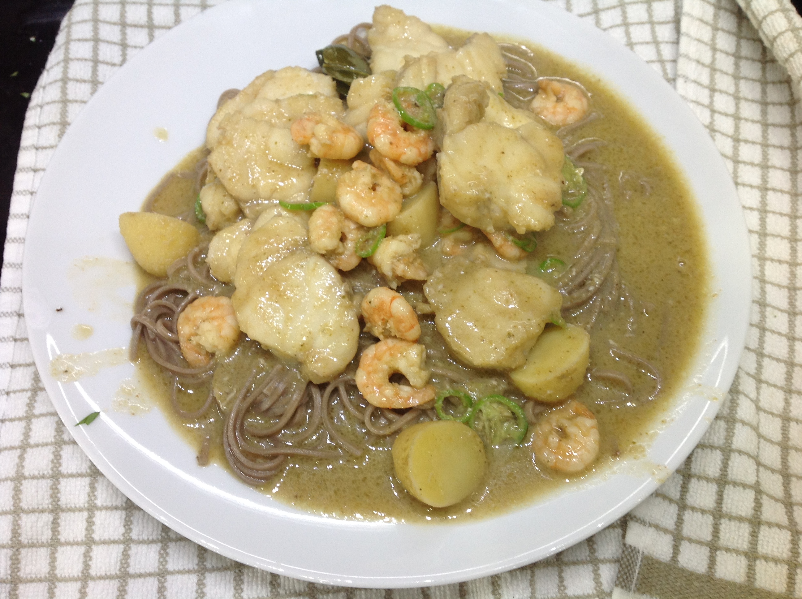 Green Monkfish and Prawn Curry (Stein)