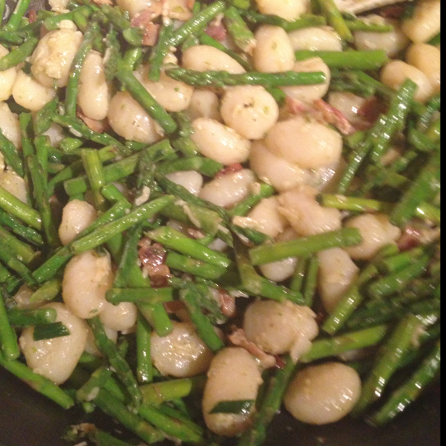 Pasta Gnocchi with Asparagus and Pancetta