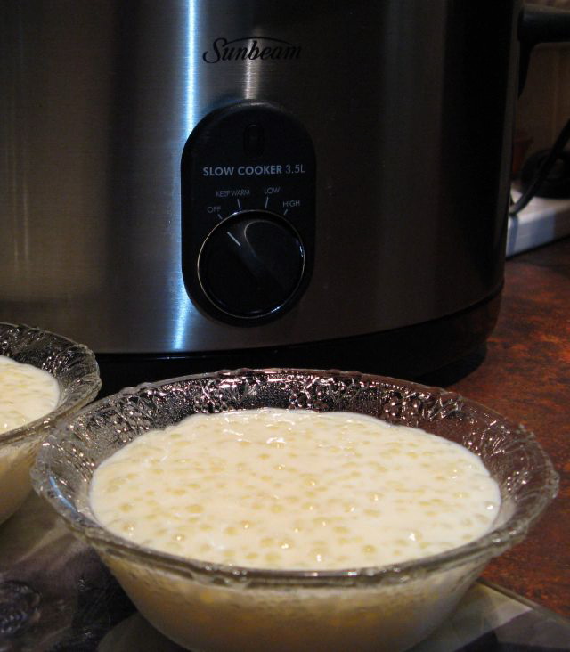 Tapioca Custard Slow Cooker