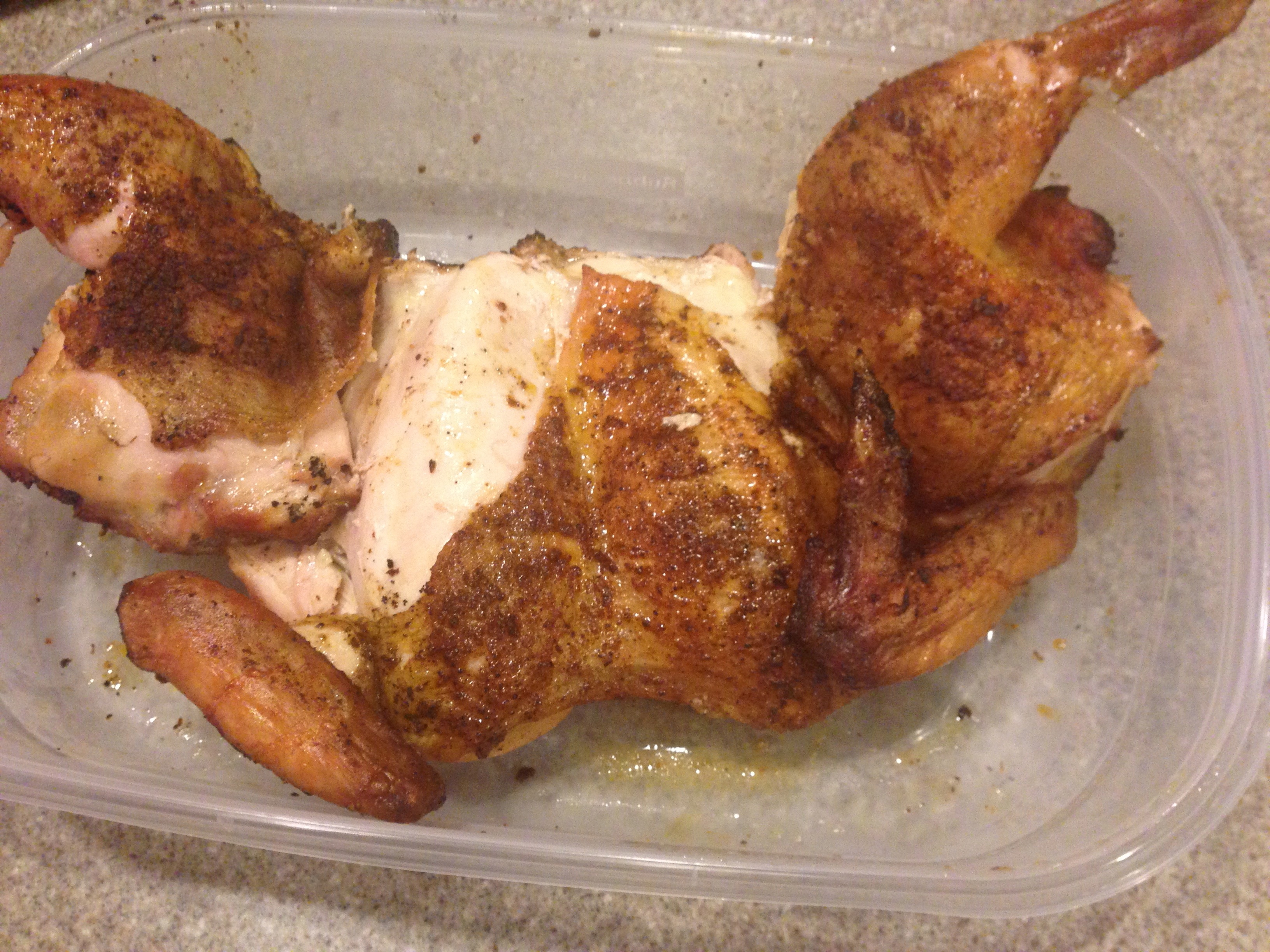 Spatchcock Chicken on the Big Green Egg