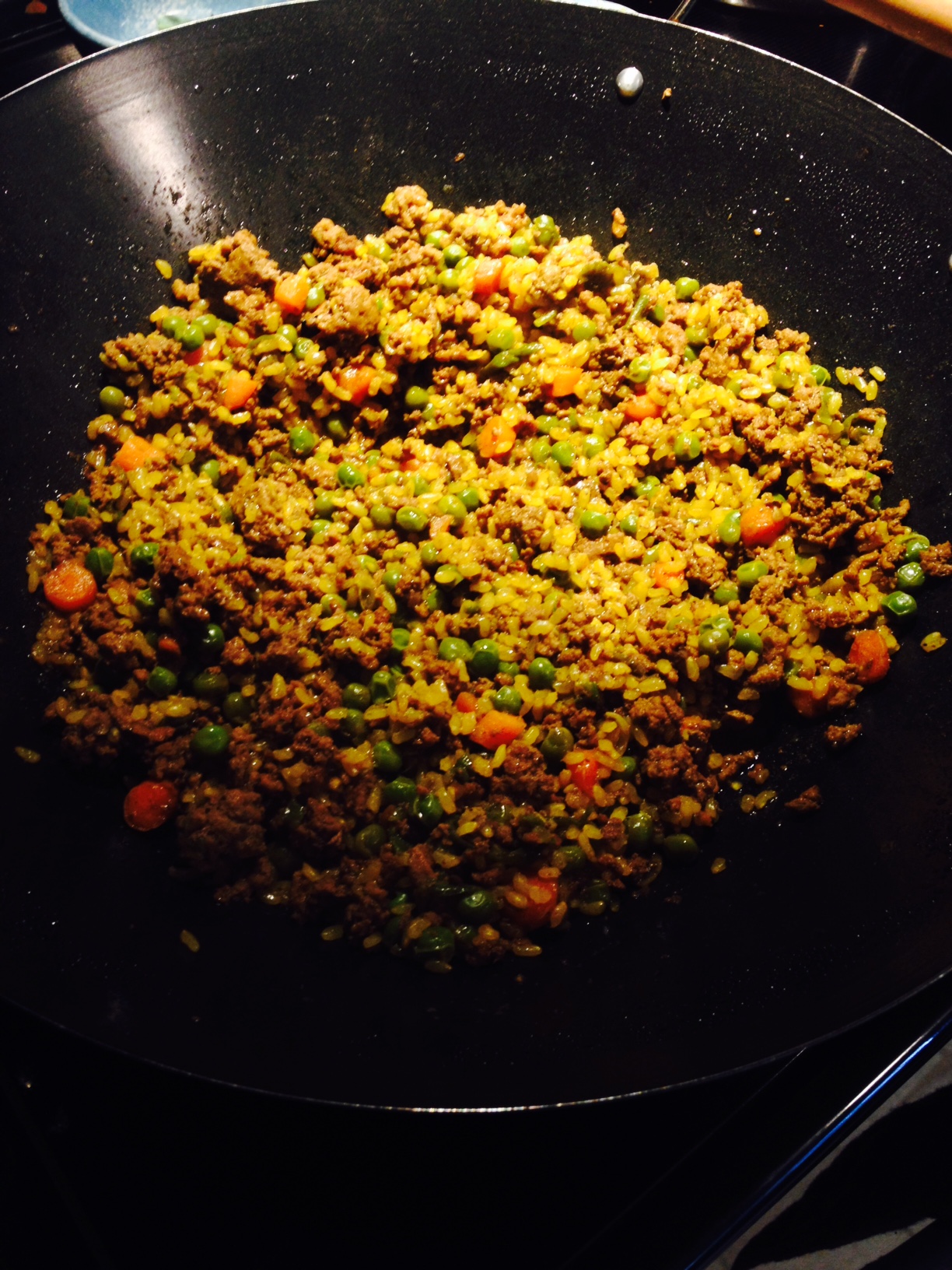 Spicy Indian Rice with ground beef