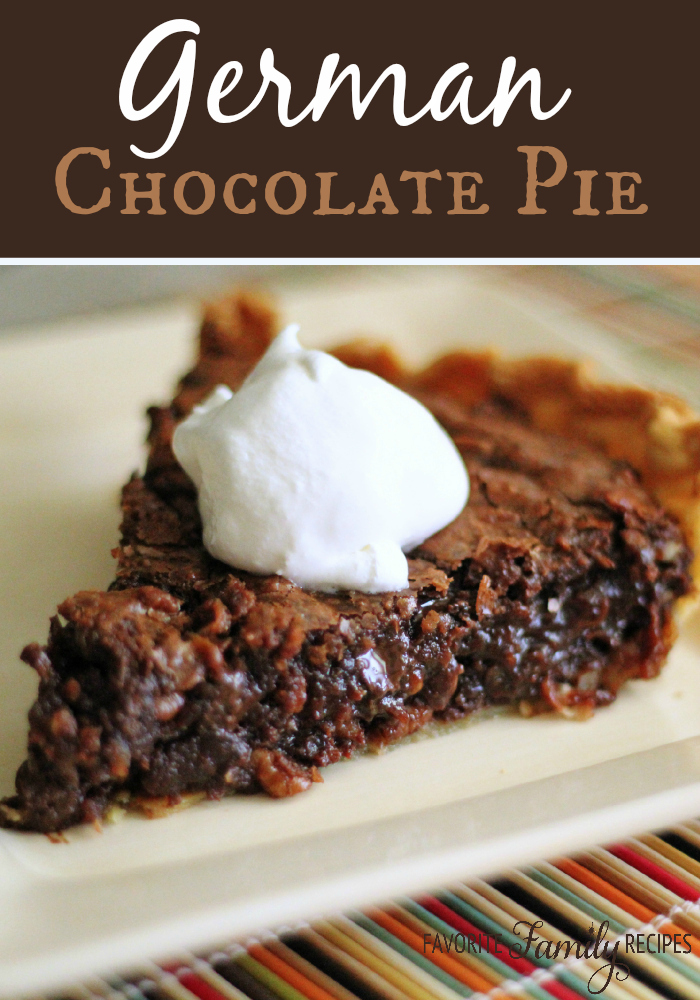 German Sweet Chocolate Pie