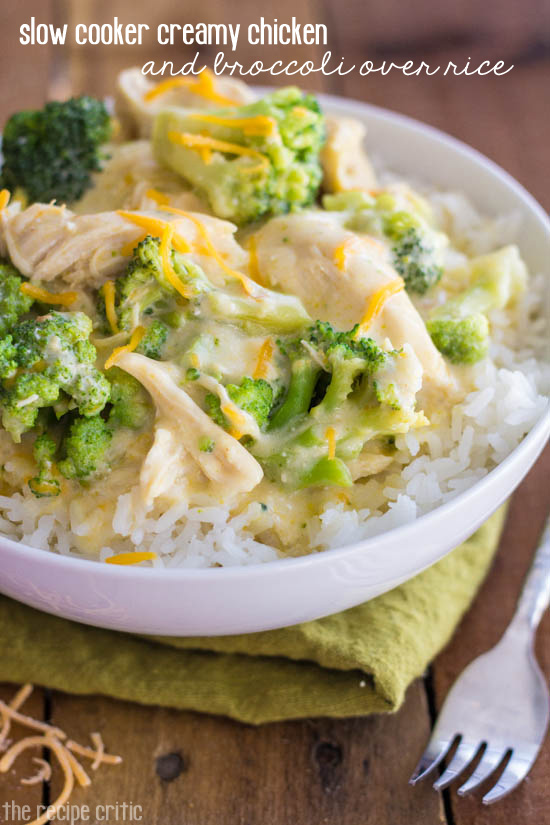 Slow Cooker Creamy Chicken And Broccoli Over Rice Recipes