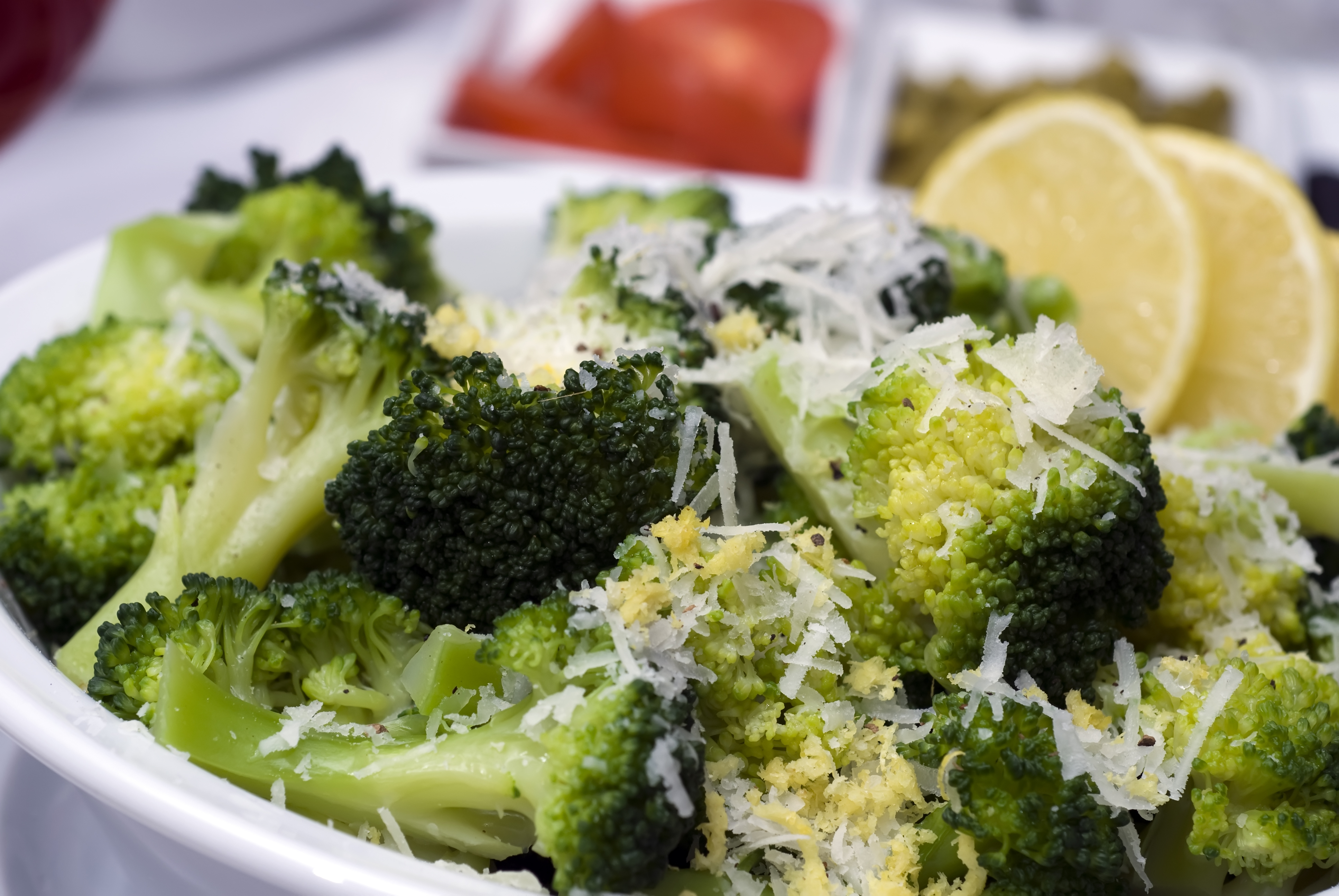 Broccoli with Garlic and Parmesan Cheese