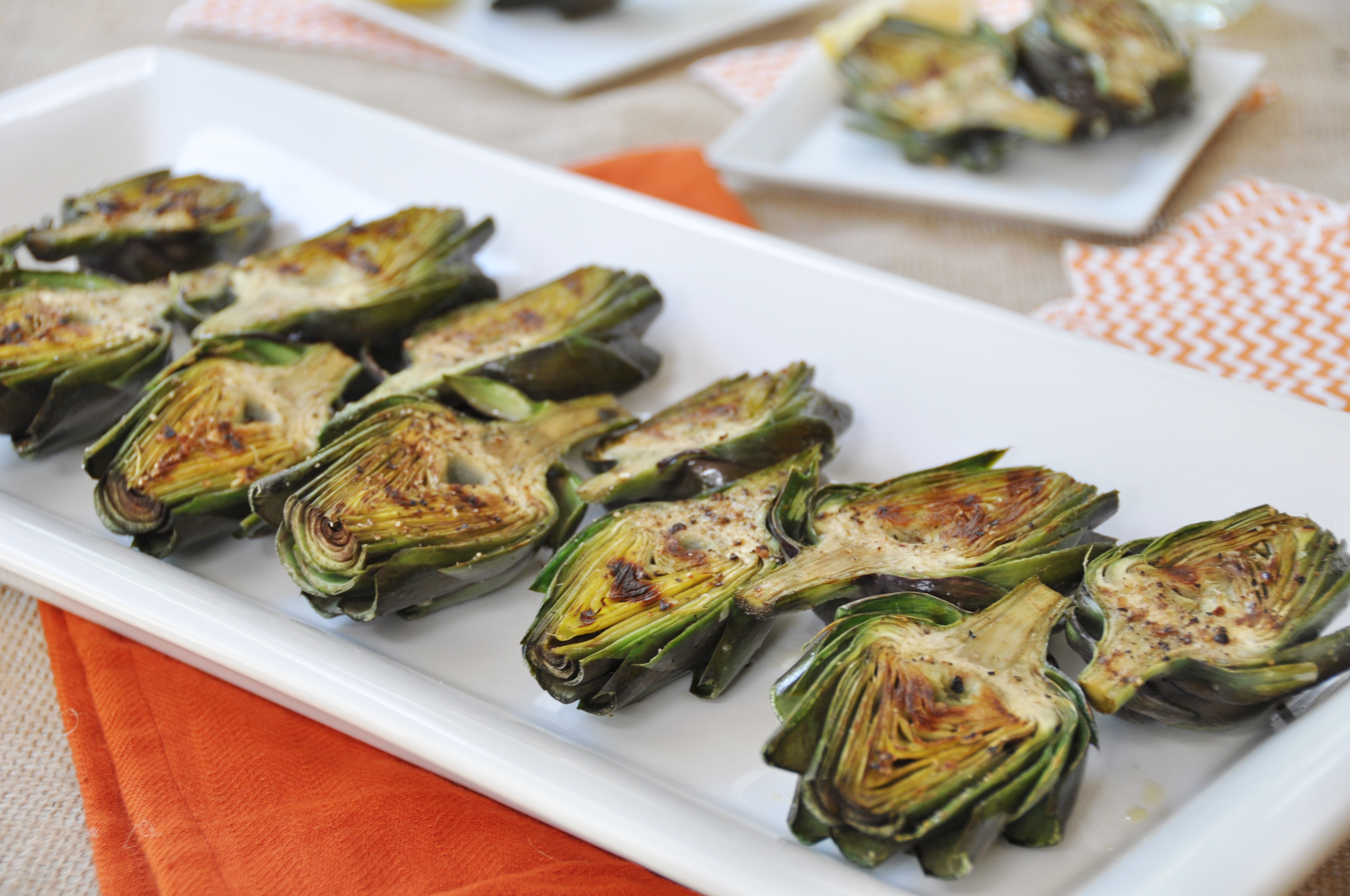 Grilled Baby Artichokes
