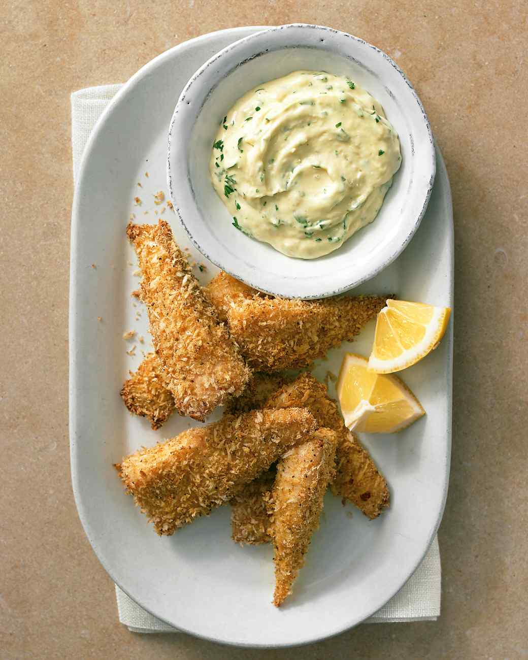 PankoCrusted Fish Sticks with Dipping Sauce