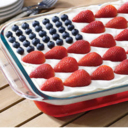 Dessert Jello American Flag