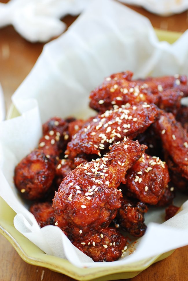 Korean bbq chicken wings