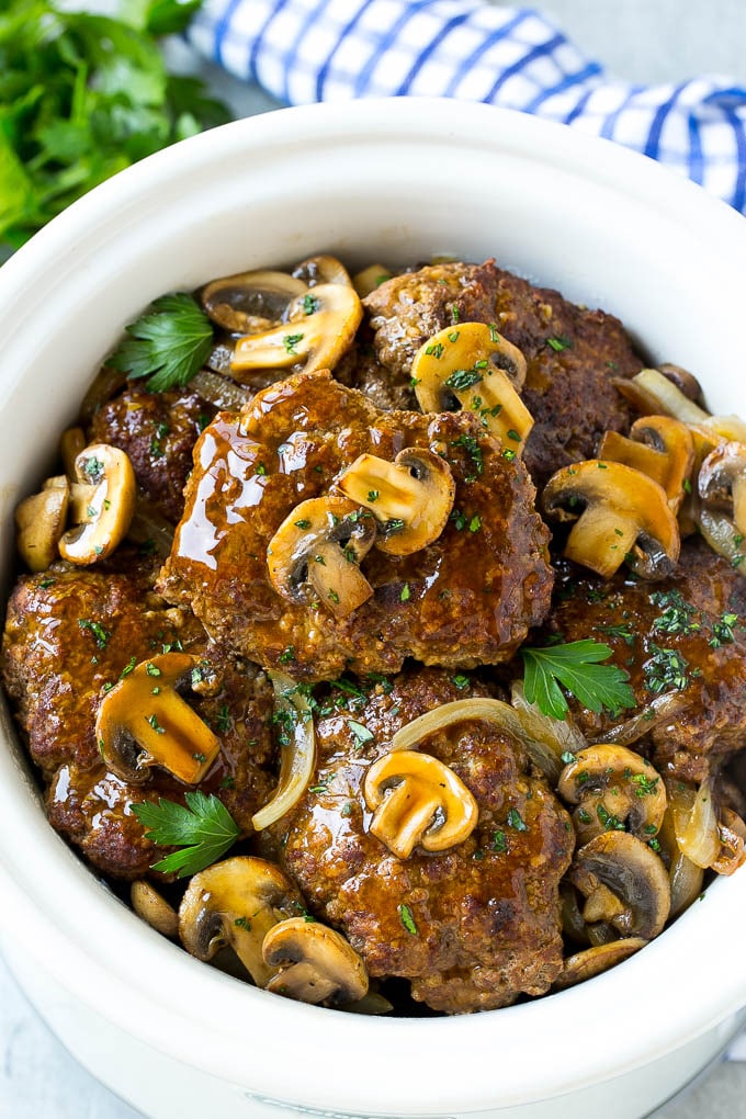 Easy Salisbury Steak In Crock Pot