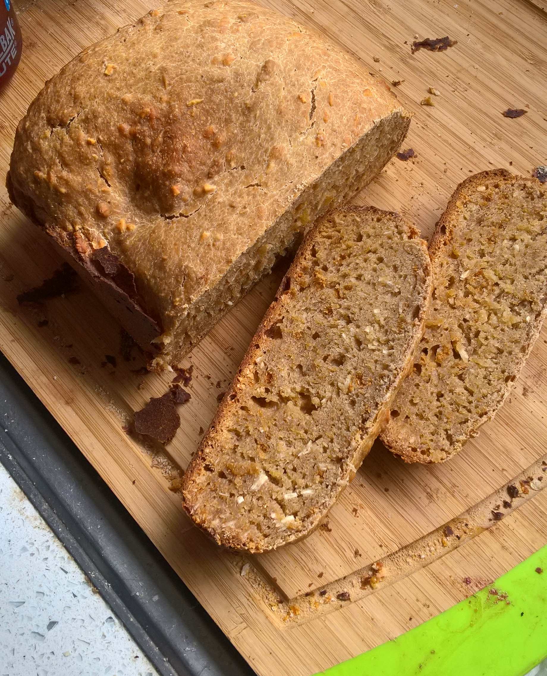 Coconut Banana Bran Bread