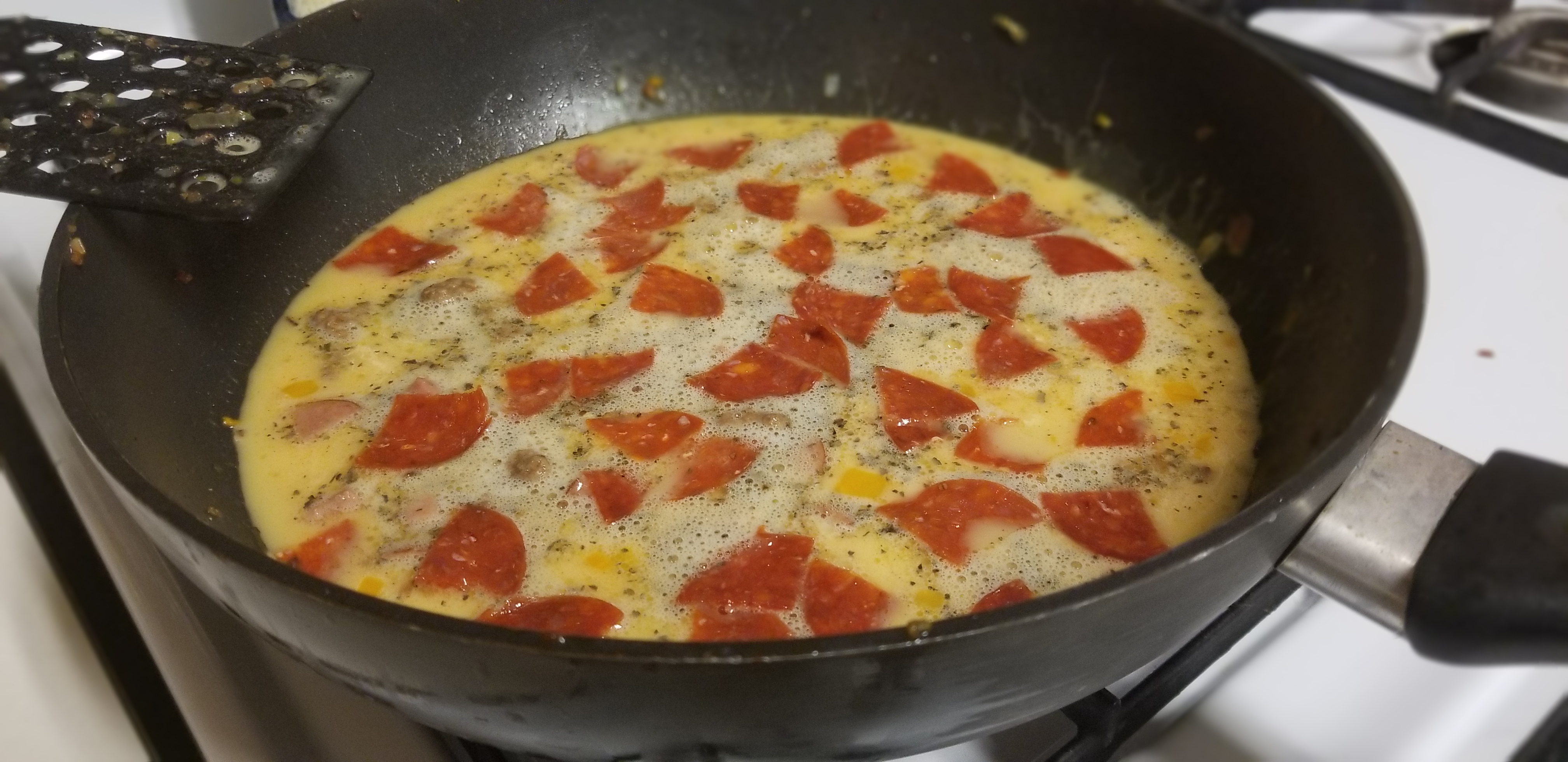 Meat Lovers Scrambled Eggs